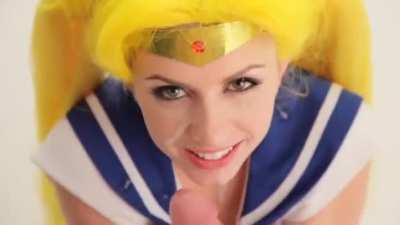 Sailor Moon getting cumshot
