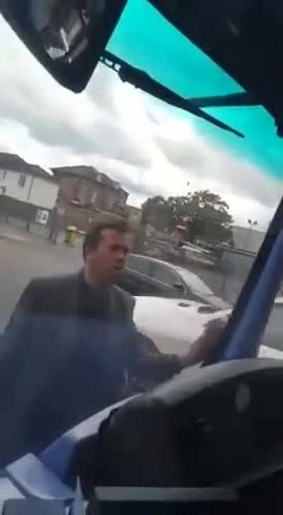 Angry racist man has a meltdown on the bus