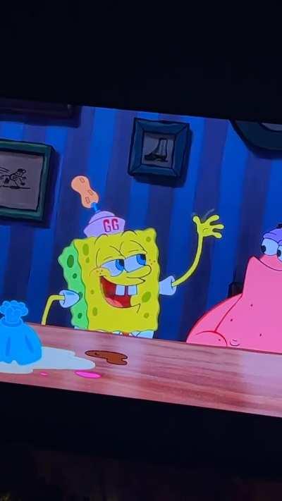 Edited this scene in the SpongeBob movie and played it for my family