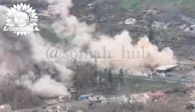 Ukrainian MIG-29 destroyed two Russian infantry positions using AASM Hammer bombs. Kursk direction. April 2025