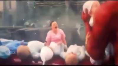 Flash puts a baby in a microwave