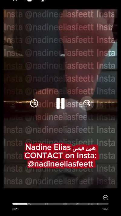 Nadine Elias feet videos -  مقاطع فيديو رجلين نادين الياس