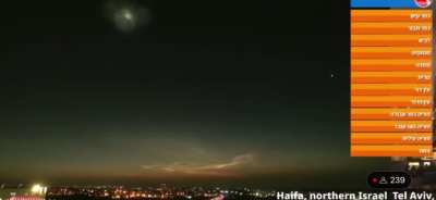 Footage from another angle shows the moment an Iranian ballistic missile was intercepted outside Earth’s atmosphere(THAAD) over the Galilee region,Israel
