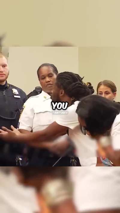 The officers reactions in the room spoke volumes