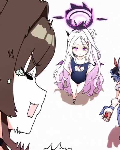 Prefects are testing a new way to deal with criminals (Kasumi, Ako, Iori, Hina by @Eveveb_414, DRO)