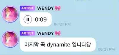 201021 WENDY - Dynamite (Orig. BTS) Cover