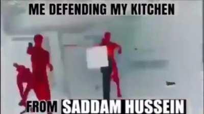 saddam hussein go away