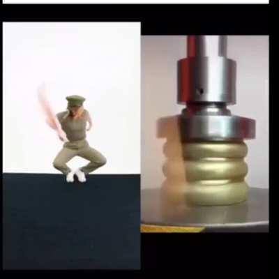 Thanks, I hate hydraulic press girl