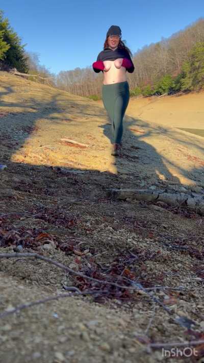 The lake was low enough to explore, and of course explore eachother too