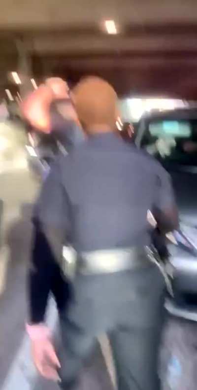 Here we have a police officer being held accountable by a female black officer what beautiful sight