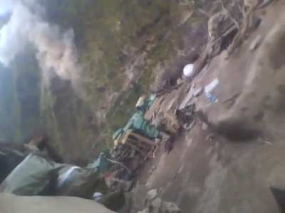 Bomb drop at 360 meters...turn down your sound