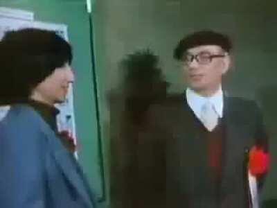 JoJo famed Araki(20) meeting Osamu Tezuka in 1980 Tezuka Awards. Before Araki published any manga.