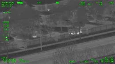 Man laser strikes police helicopter