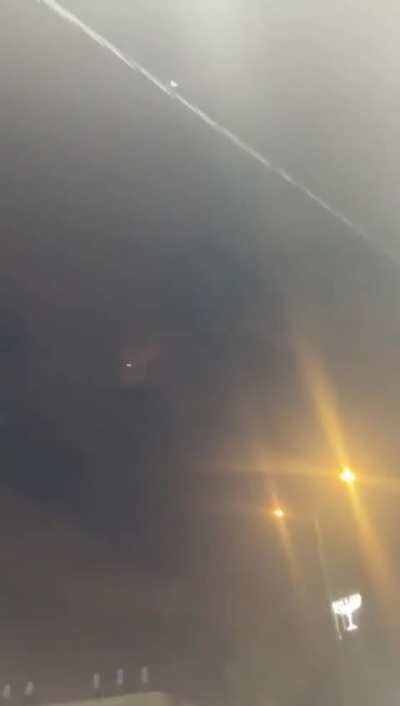 Close-up view of a Houthi ballistic missile striking Tel Aviv this morning (December 21, 2024)