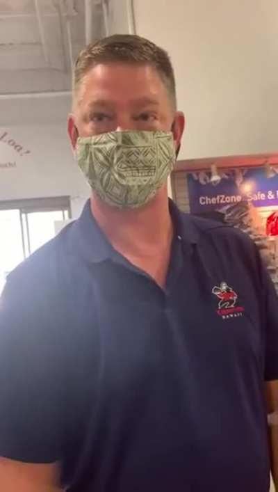 Woman denied service at a Chef Zone for refusing to wear mask (Hawaii)
