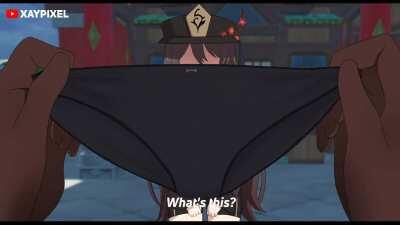 Aether Steal Hu Tao Pantsu!