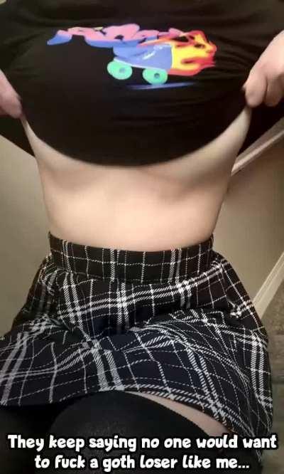 You shouldn't bully the hot goth girl!