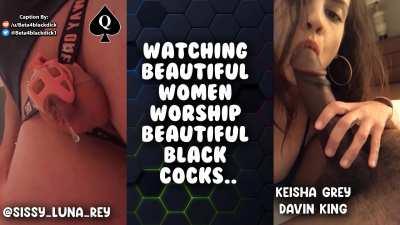 Sissy of spades leaking in her cage...