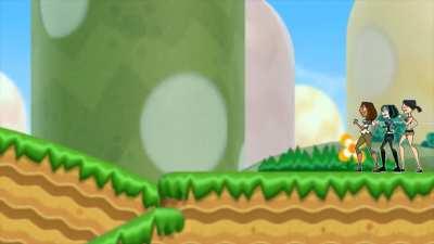 Bridgette: *Stuck to a Pole*, Team Amazon: