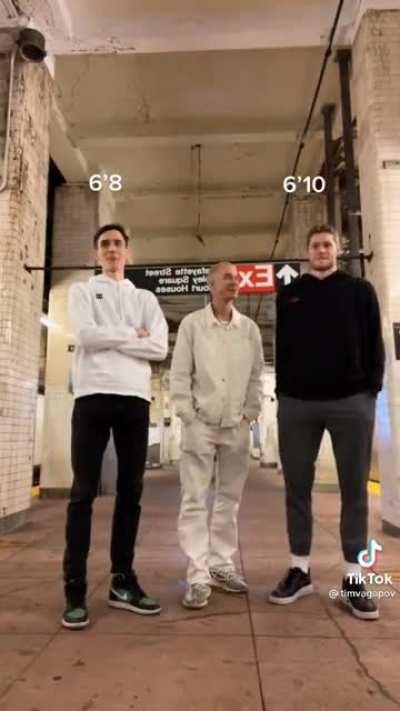 Middle guy still has to be 6'3