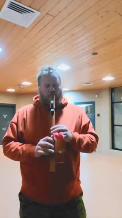 Broke a couple of bones in my hand but felt compelled to play. A State Trooper needed to hear