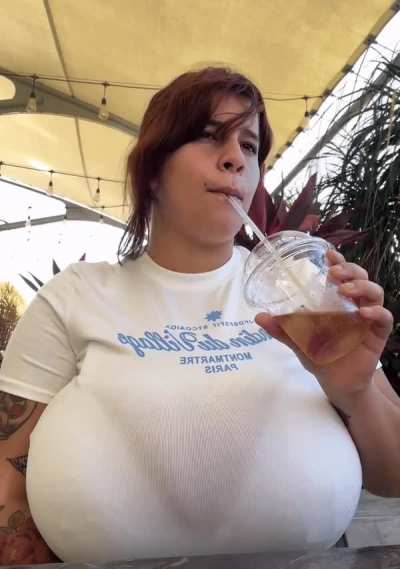 spilling out of the bra