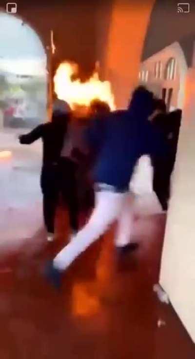 HMFT after I try to set a building on fire