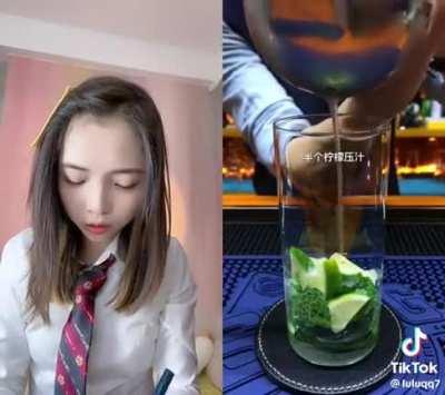 Beware flying object when learning drink recipes