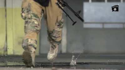 ISIS elite fighters in action. Mosul, Syria, 2017.