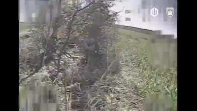 48 Russian soldiers are hit with FPV drones by Ukraine's 414th Strike UAV Brigade near Pokrovsk. Published October 1st, 2025.