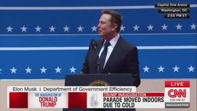 Elon Musk effectue un salut nazi lors de son discours à la cérémonie d'investiture de Donald Trump, le 20 janvier 2025