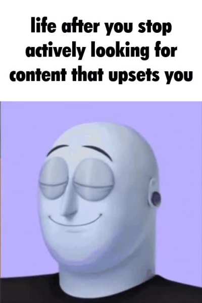 it’s YOUR internet experience, YOU YOURSELF get to curate it to your liking