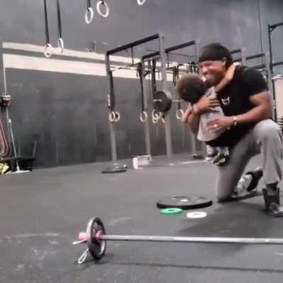 When your dad is your biggest cheerleader