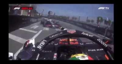 Big hit for Sergio Pérez during the 2024 F1 Monaco Grand Prix