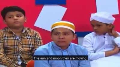 “The earth is stationary because Allah told us”