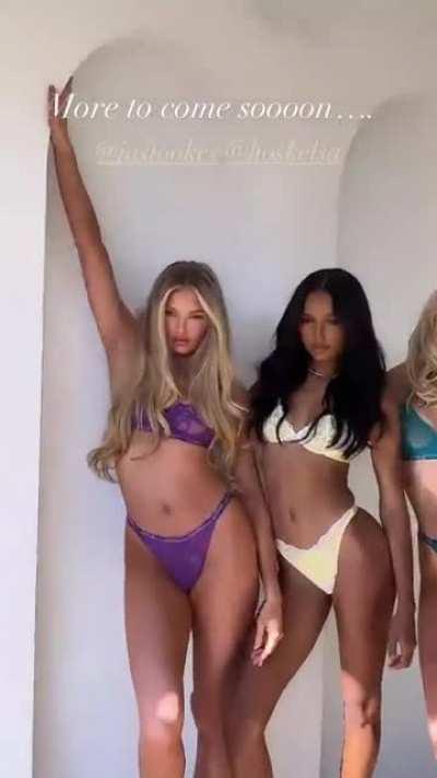 Romee Strijd, Jasmine Tookes, and Elsa Hosk