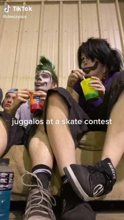 You mean the ones sitting around eating with their faces painted while others participate in physical competition? Yup sounds about right