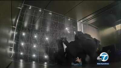 Man chokes woman so that she can't breathe during a robbery