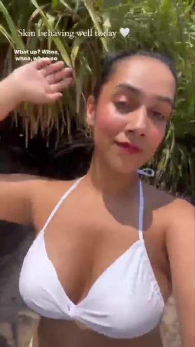 Ashmitatomar's white bikini 👙