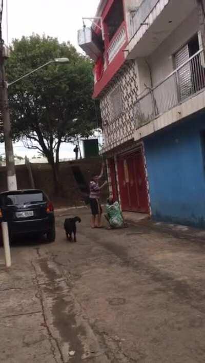 When you don't want to pay someone to help you move the fridge