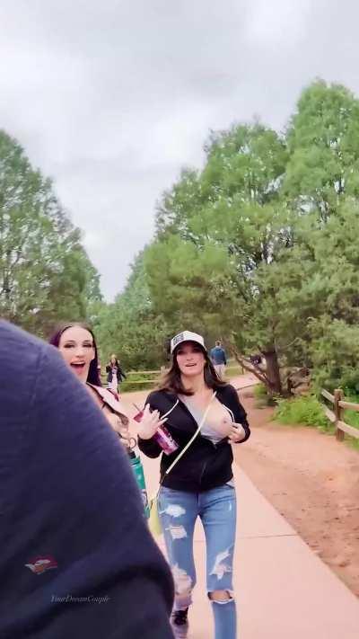 Just a walk in our local state park.