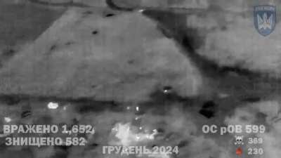 Compilation released by Magyar showing the destruction of Russian targets for December 2024 in the Donetsk direction 