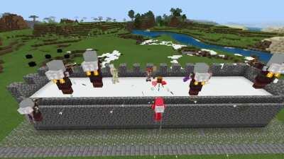 Prototype Jetpack Pillagers in action