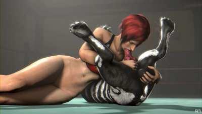 When you can't afford the gym fees and have to take on the guard dog in an 