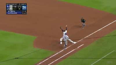 [Highlight] [Highlight] Dansby Swanson with an amazing play to get the last out and send the Braves to the World Series!