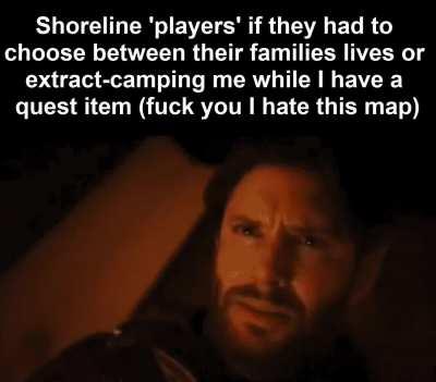 shoreline players try not to camp an extract challenge (fuck you peacekeeper for sending there 20+ times i cant take it anymore)