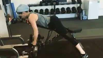 Nice View of Daisy Ridley working out