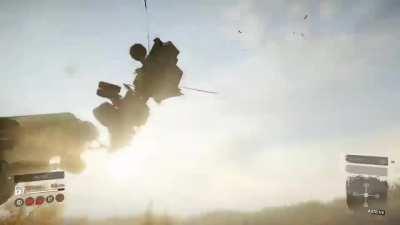 Watch out for powerlines!.., result: overturned Fleetstar, 13k to recover and repair P16 + lost full 2,000l tank that's still glitched mid air over the farm on HARD MODE!