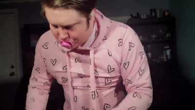 Man is surprised to find that the pacifier he superglued to his mouth won't come off