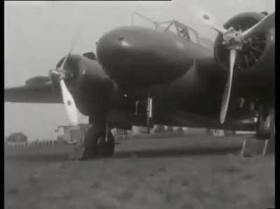 Fokker G.I heavy fighter prototype X-2 takes to the air at Eindhoven in 1937